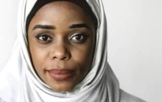 Mujer musulmana americana