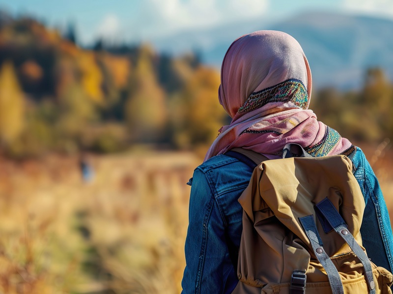 Hijabi in nature
