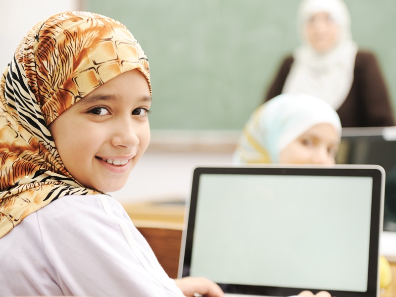 Muslim girl student