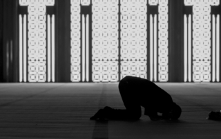 Muslim man praying