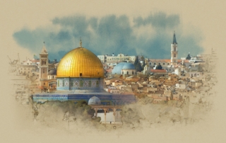 Palestine Watercolor Sketch